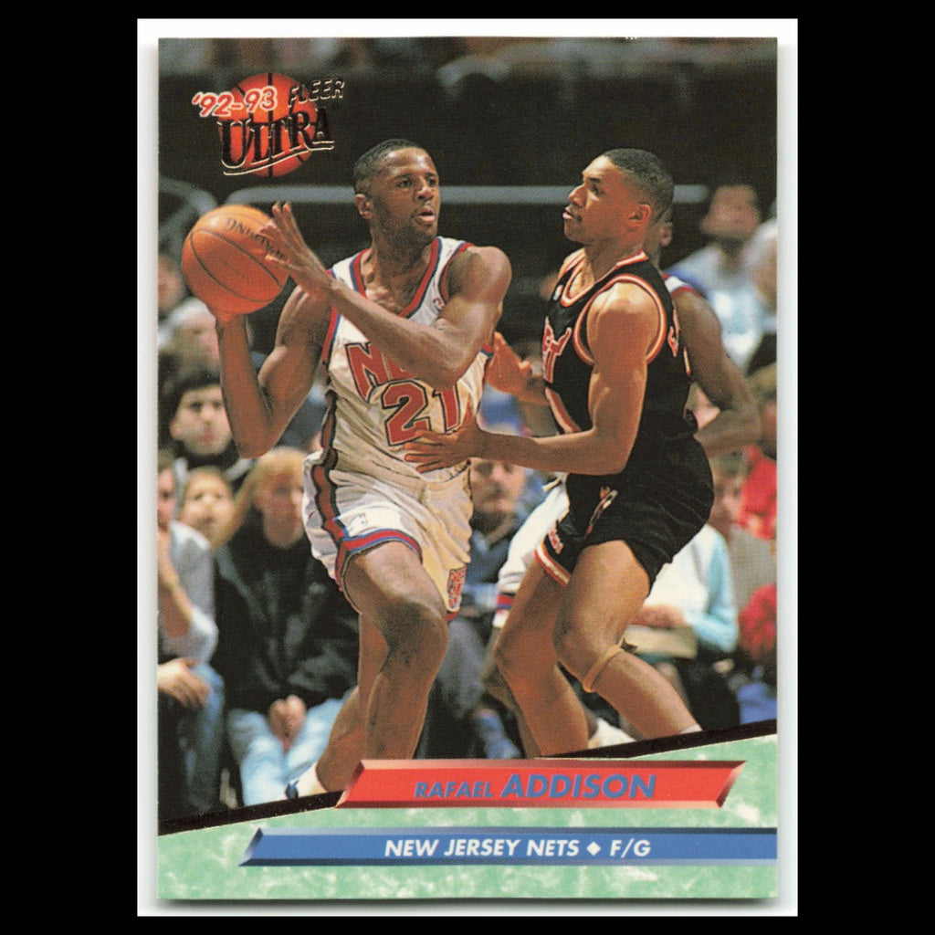 Rafael Addison #312 1992 Fleer Ultra New Jersey Nets Basketball Card NBA NM