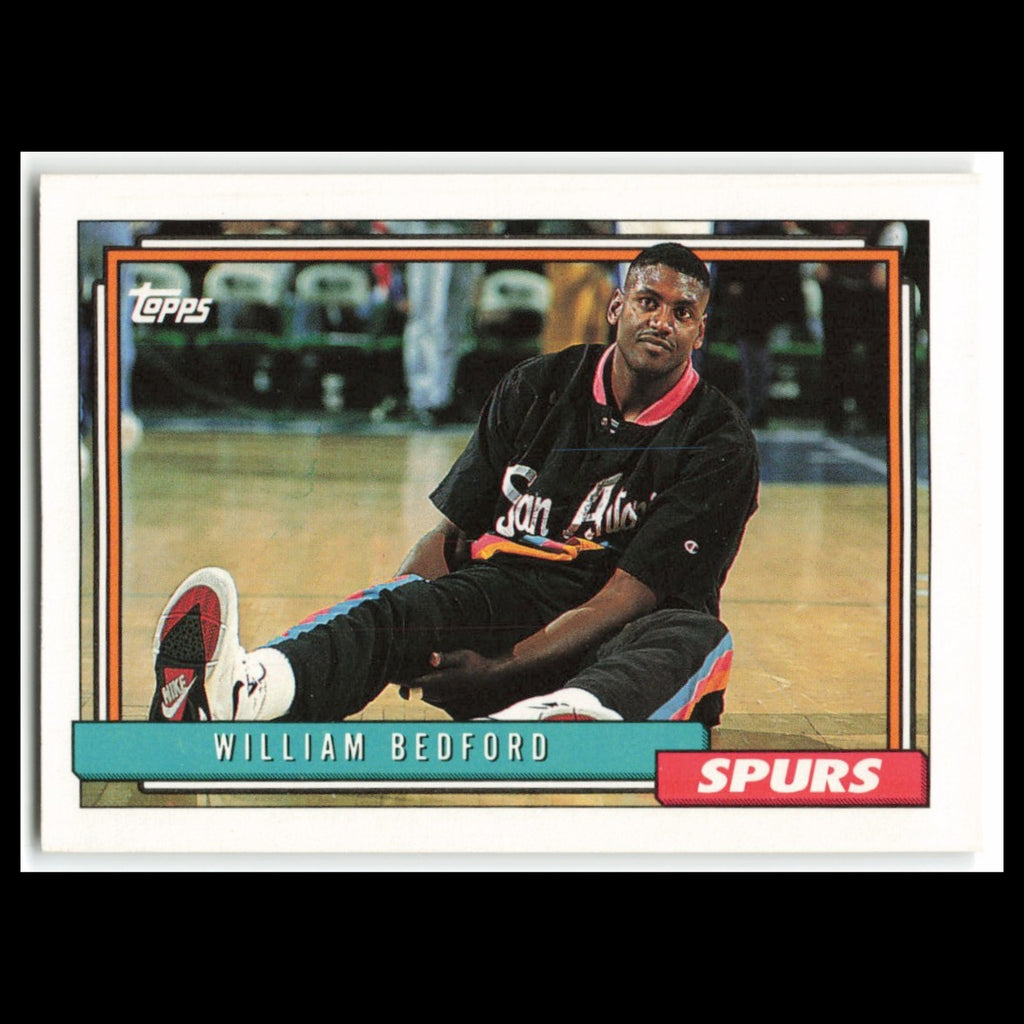William Bedford #241 1992 Topps San Antonio Spurs Basketball Card NBA NM