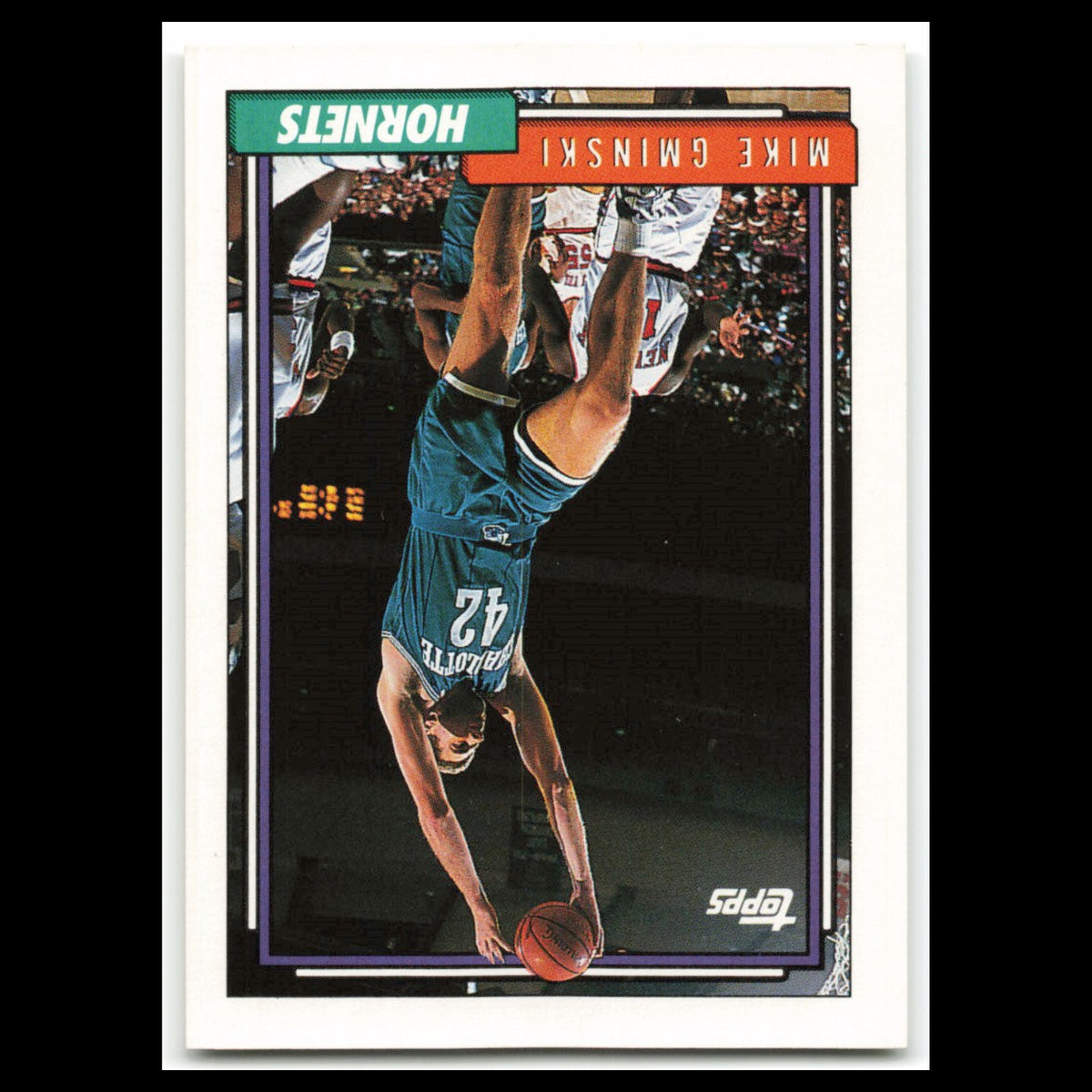 Mike Gminski #240 1992 Topps Charlotte Hornets Basketball Card NBA NM