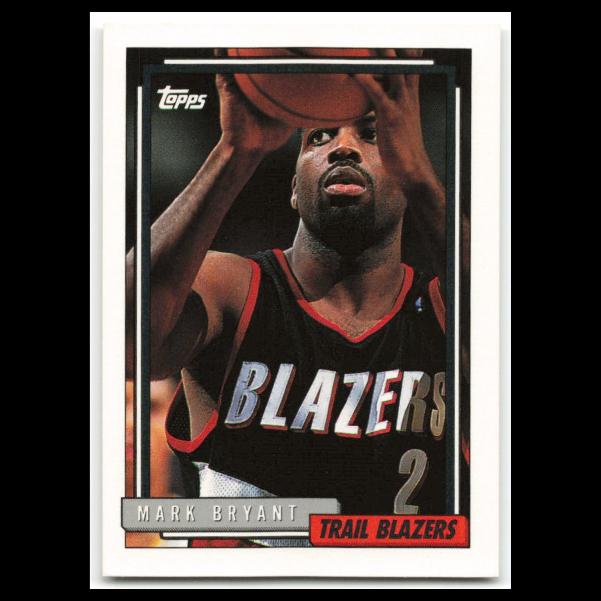 Mark Bryant #235 1992 Topps Portland Trail Blazers Basketball Card NBA NM