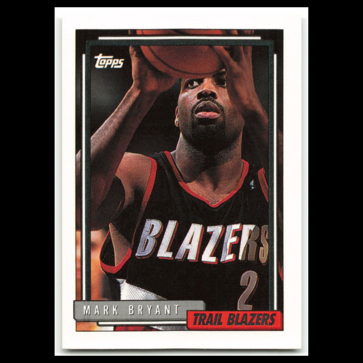 Mark Bryant #235 1992 Topps Portland Trail Blazers Basketball Card NBA NM