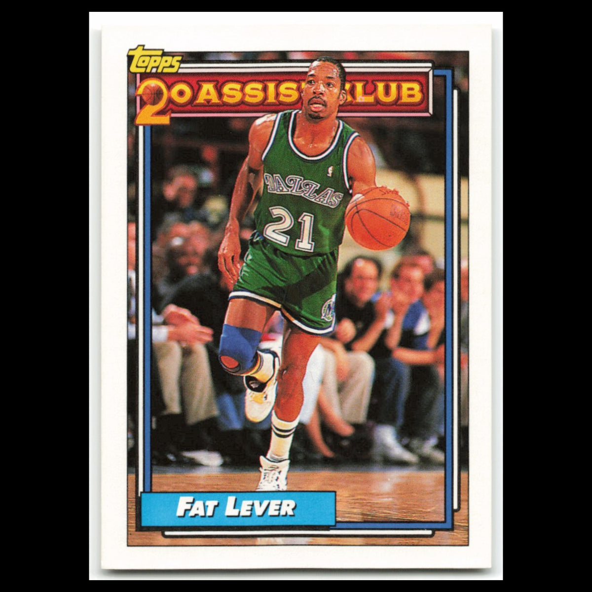 Lafayette Lever #221 1992 Topps Dallas Mavericks Basketball Card NBA NM