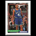 Brian Howard Rookie #385 1992 Topps Dallas Mavericks Basketball Card NBA NM