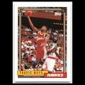Travis Mays #252 1992 Topps Atlanta Hawks Basketball Card NBA NM