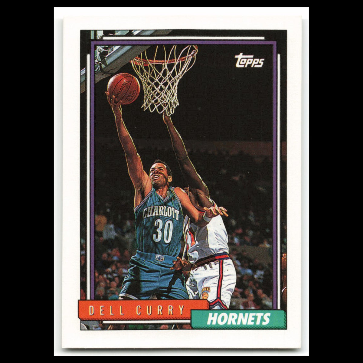 Dell Curry #242 1992 Topps Charlotte Hornets Basketball Card NBA NM