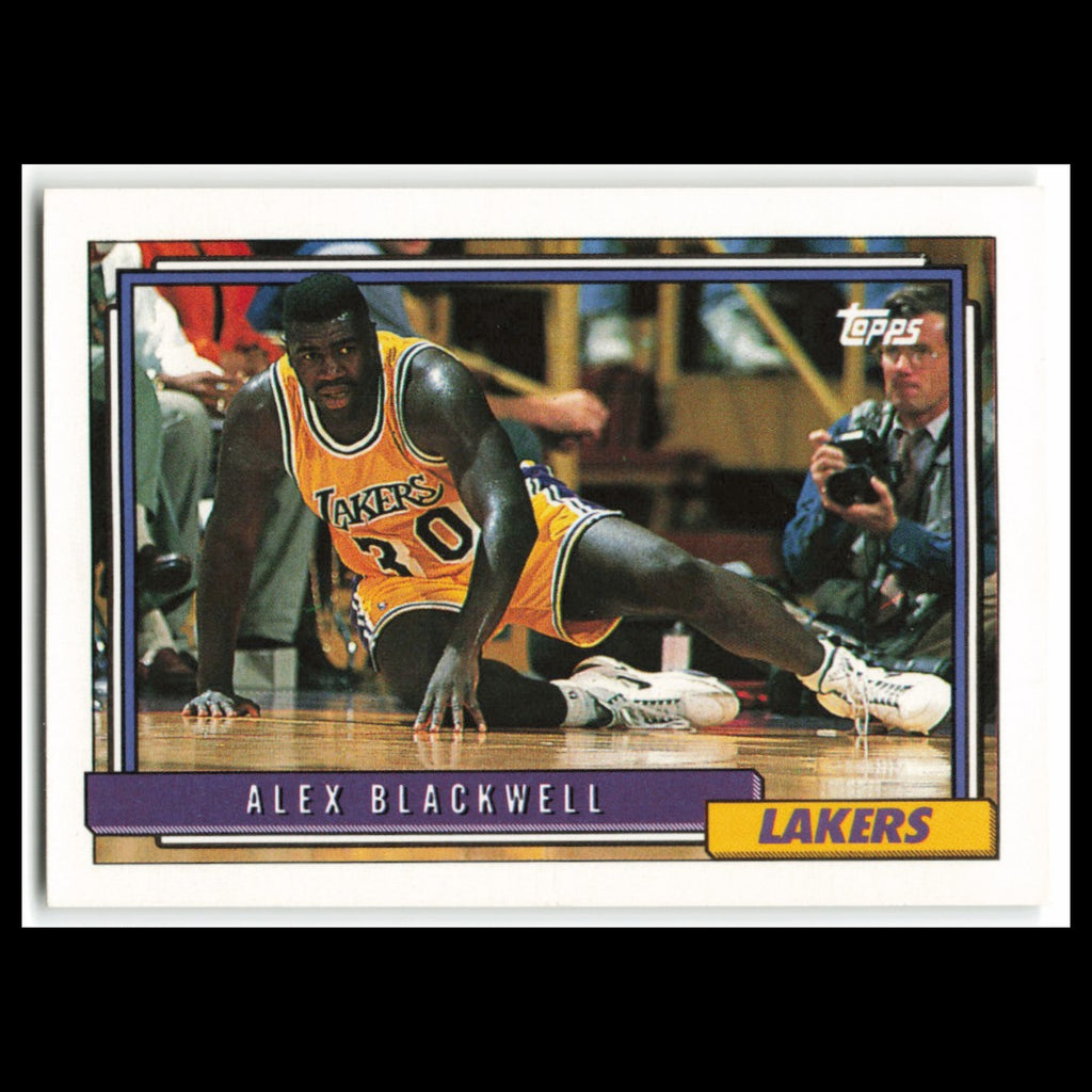 Alex Blackwell Rookie #371 1992 Topps Los Angeles Lakers Basketball Card NBA NM