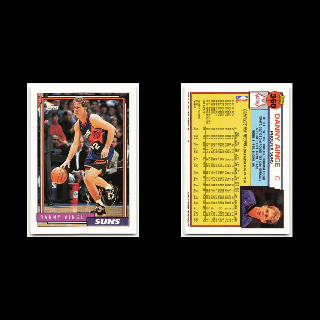 Danny Ainge #360 1992 Topps Phoenix Suns Basketball Card NBA NM