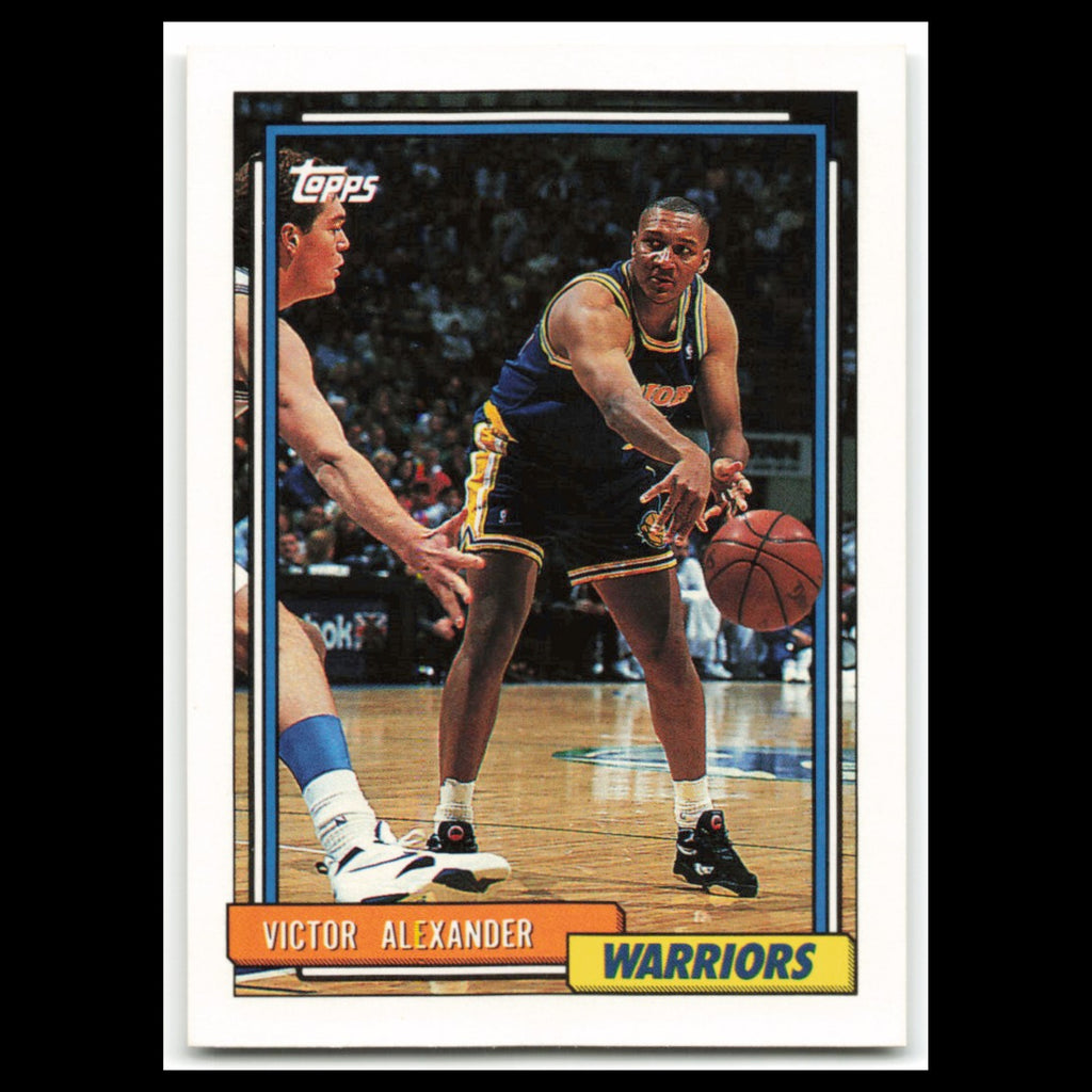 Victor Alexander #316 1992 Topps Golden State Warriors Basketball Card NBA NM