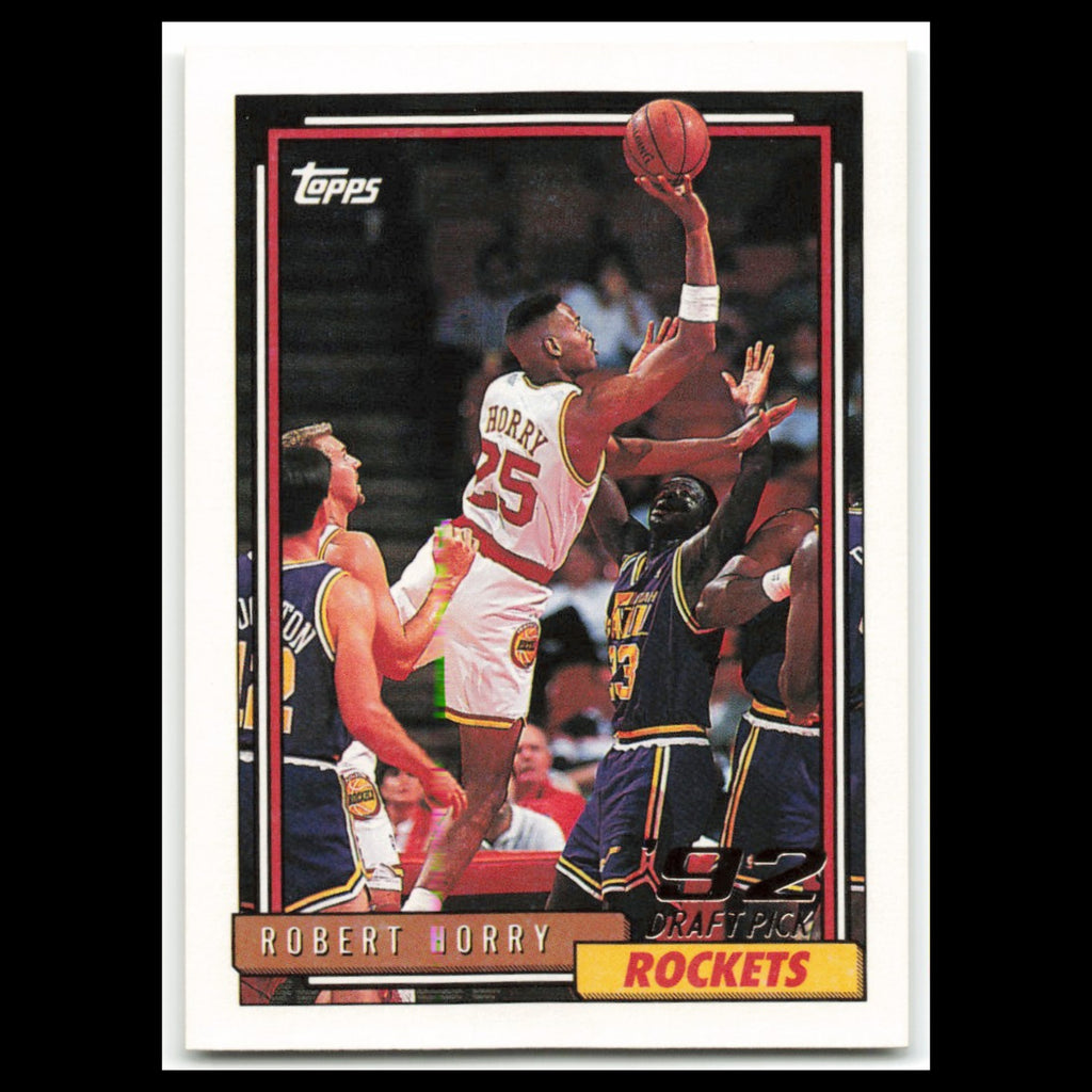 Robert Horry Rookie #308 1992 Topps Houston Rockets Basketball Card NBA NM