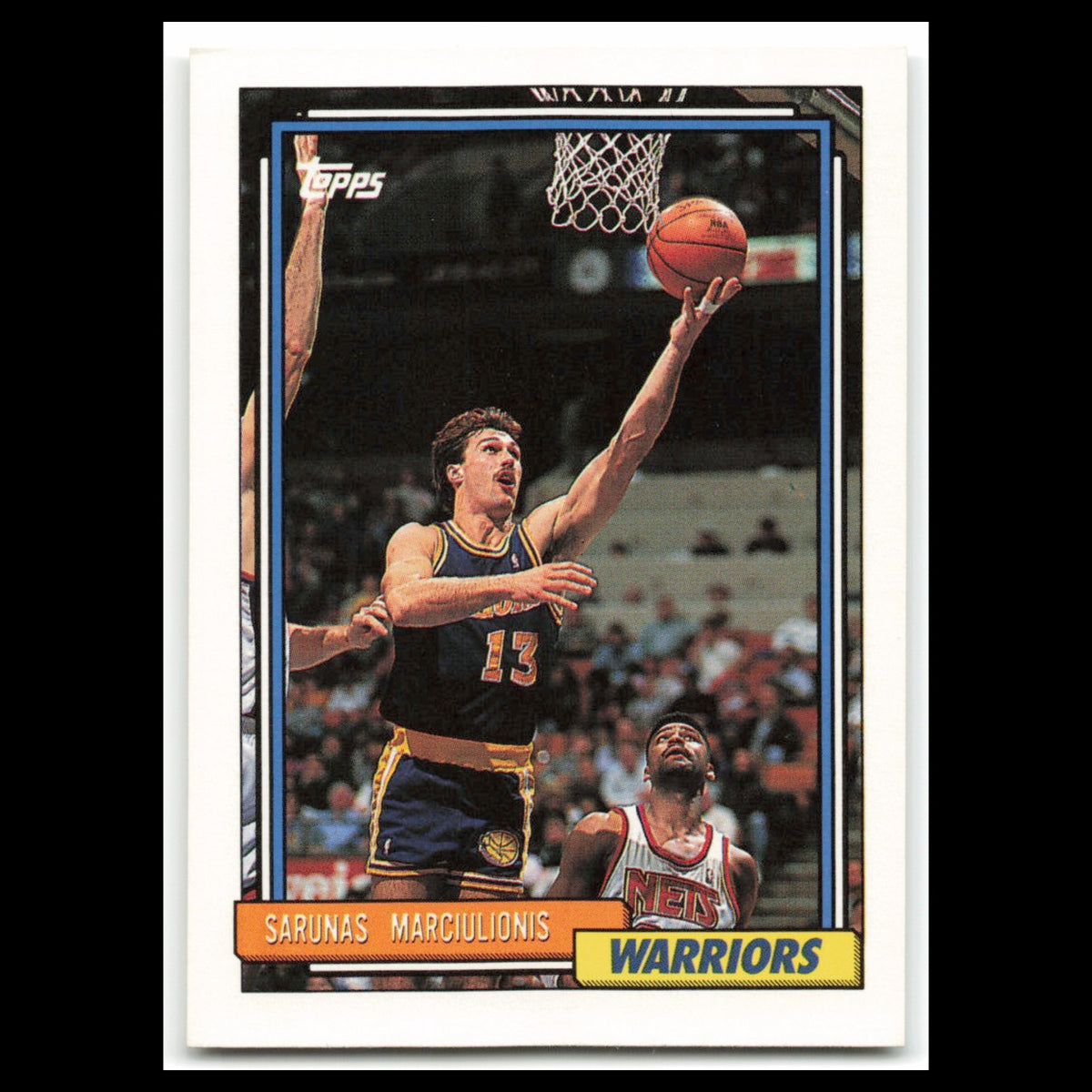 Sarunas Marciulionis #357 1992 Topps Golden State Warriors Basketball Card NBA