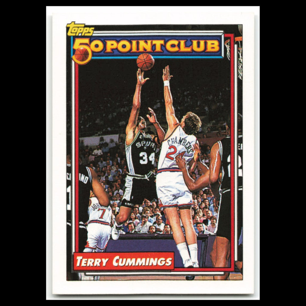 Terry Cummings #209 1992 Topps San Antonio Spurs Basketball Card NBA NM