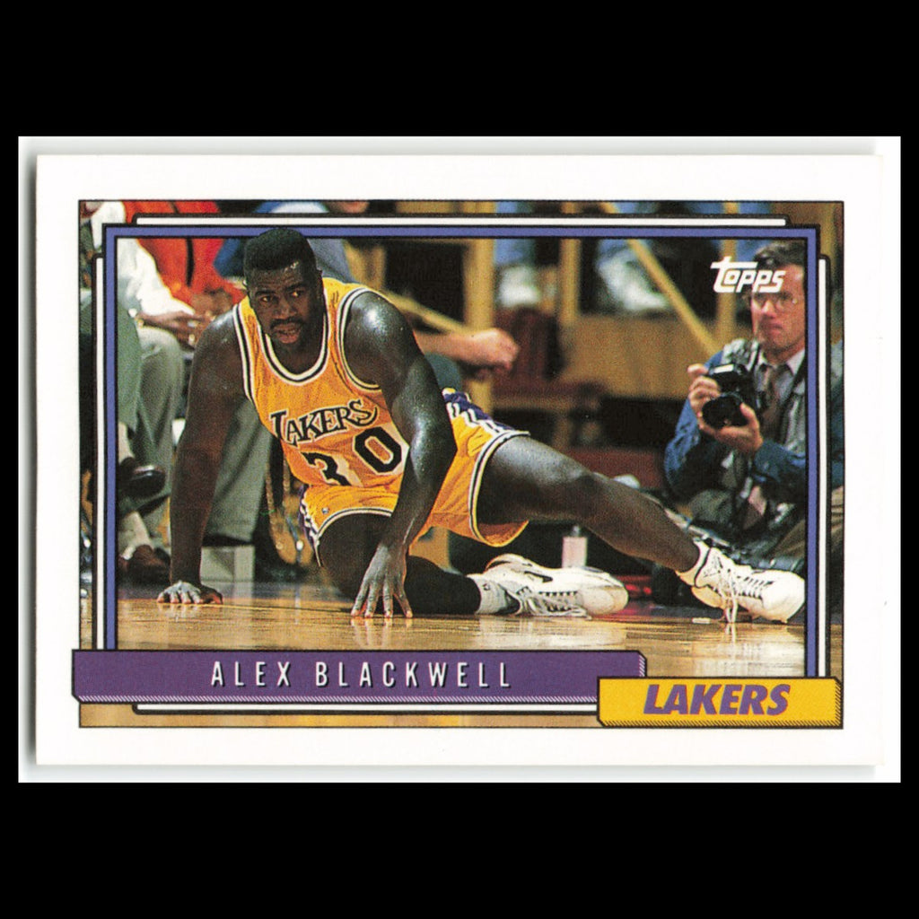 Alex Blackwell Rookie #371 1992 Topps Los Angeles Lakers Basketball Card NBA NM