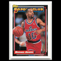 Michael Adams #206 1992 Topps Washington Bullets Basketball Card NBA NM