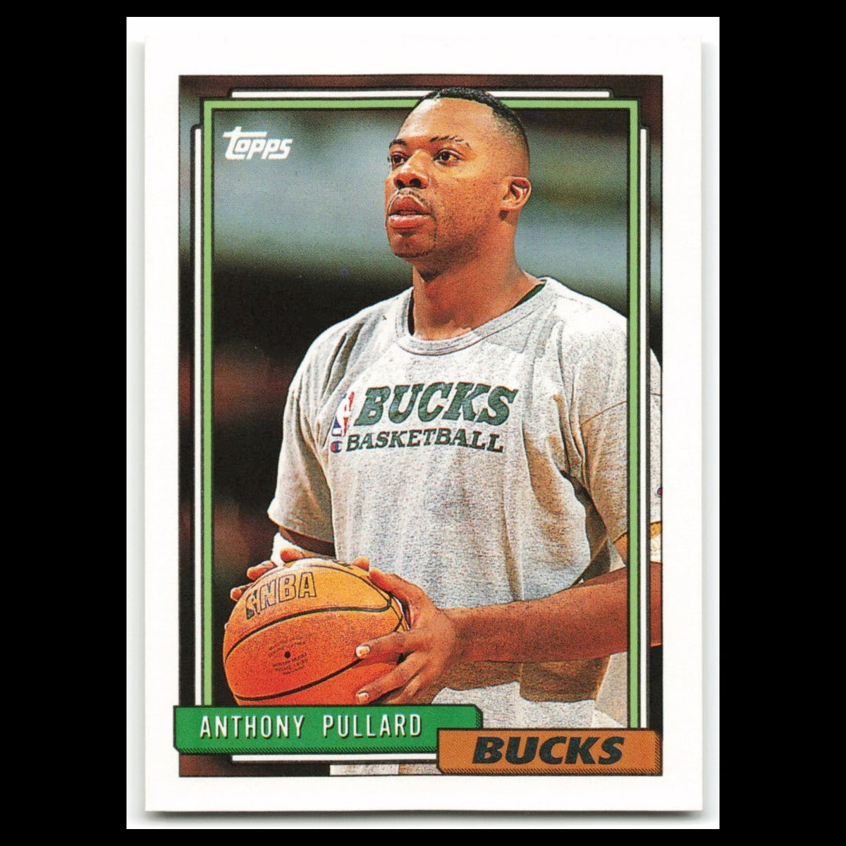 Anthony Pullard Rookie #303 1992 Topps Milwaukee Bucks Basketball Card NBA NM