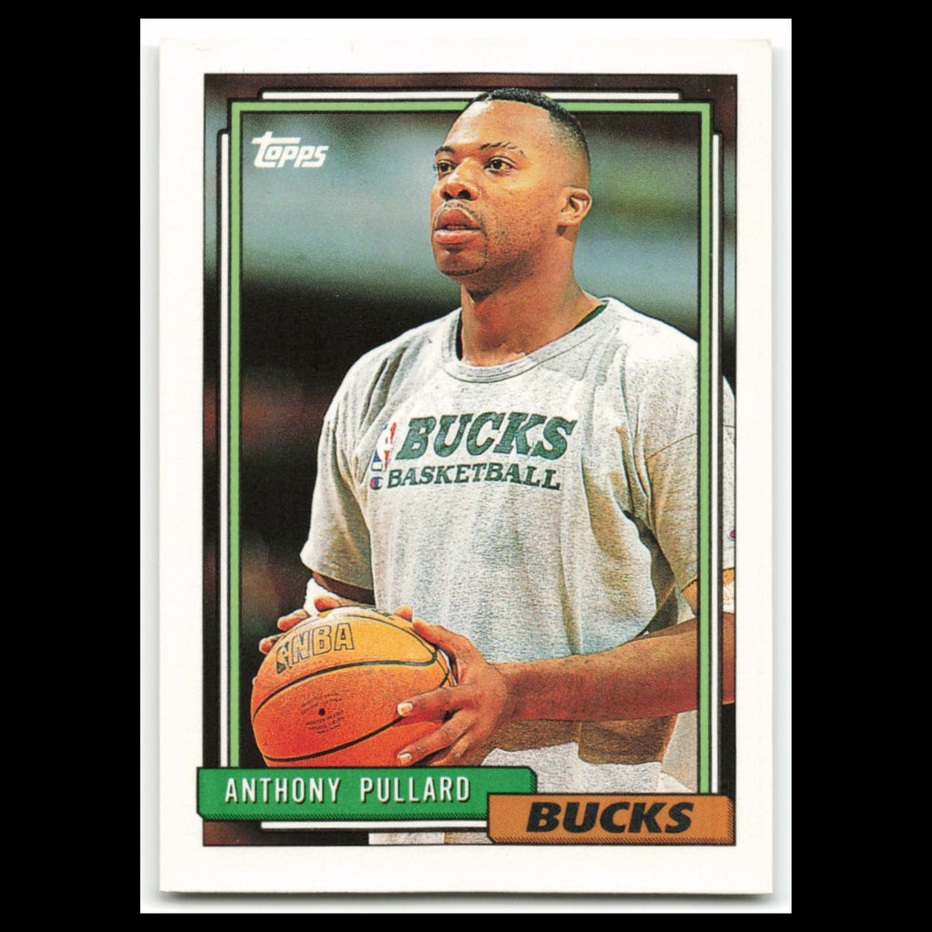 Anthony Pullard Rookie #303 1992 Topps Milwaukee Bucks Basketball Card NBA NM