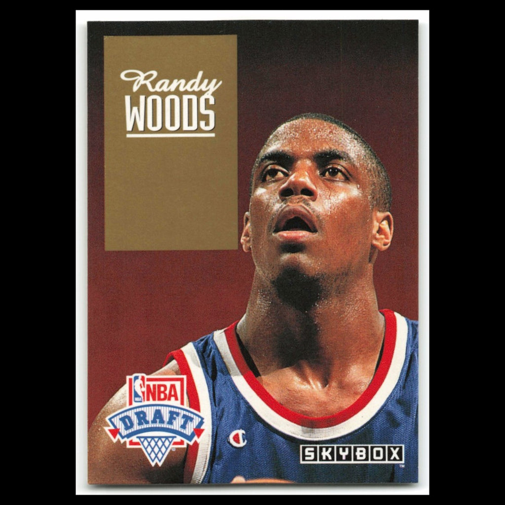 Randy Woods Rookie #DP16 1992 SkyBox Draft Picks Los Angeles Clippers Basketball