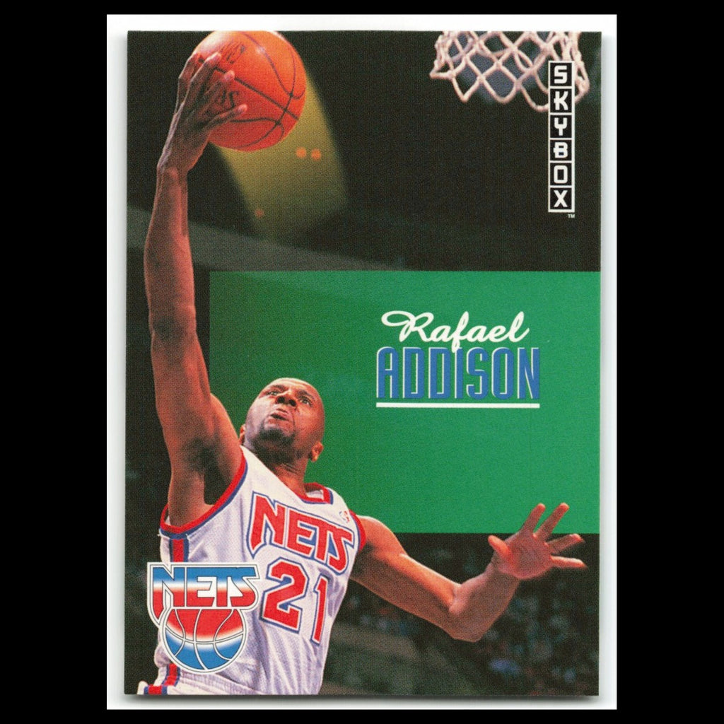 Rafael Addison #150 1992 SkyBox New Jersey Nets Basketball Card NBA NM