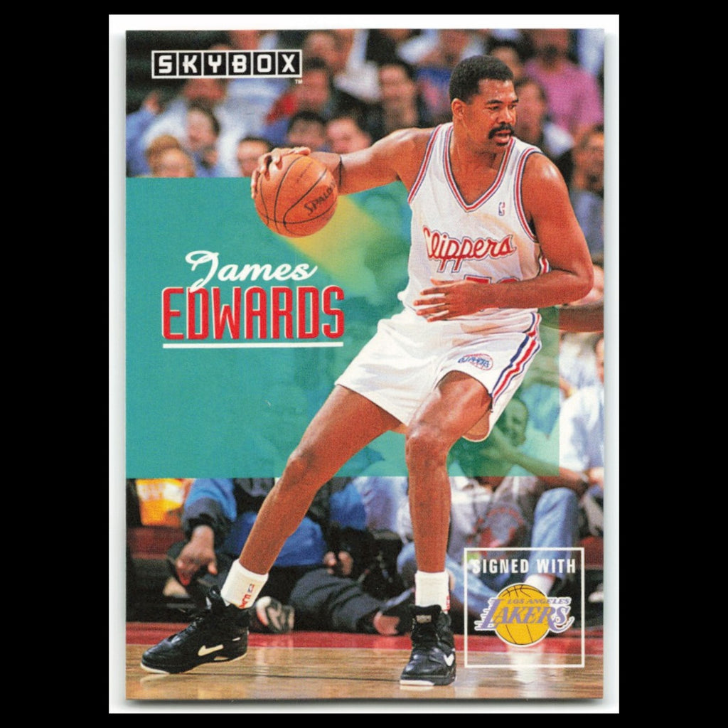 James Edwards #103 1992 SkyBox Los Angeles Lakers Basketball Card NBA NM