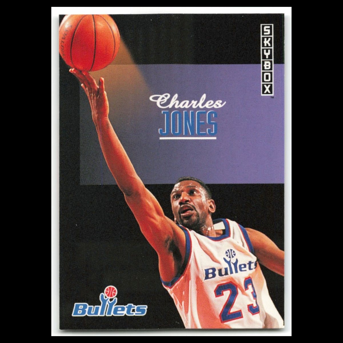 Charles Jones #251 1992 SkyBox Washington Bullets Basketball Card NBA NM