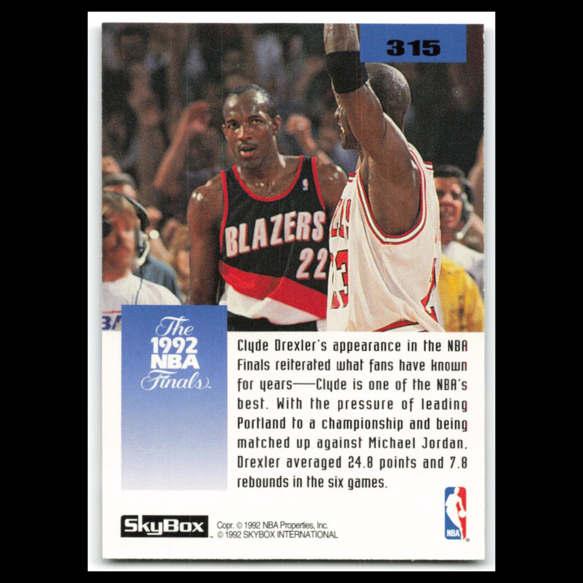 Jordan Drexler #315 1992 Skybox 1992 NBA Finals Basketball Card NBA NM