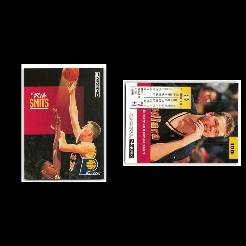 Rik Smits #100 1992 SkyBox Indiana Pacers Basketball Card NBA NM