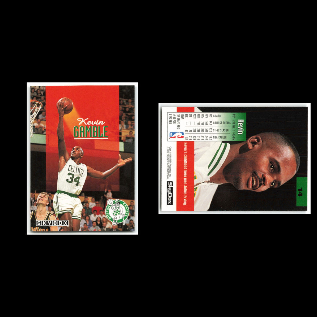 Kevin Gamble #14 1992 SkyBox Boston Celtics Basketball Card NBA NM