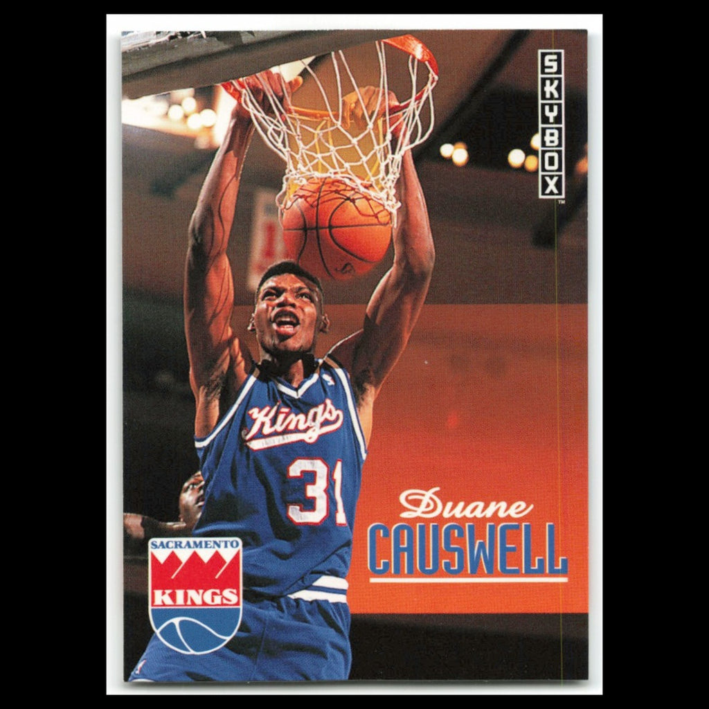 Duane Causwell #210 1992 SkyBox Sacramento Kings Basketball Card NBA NM