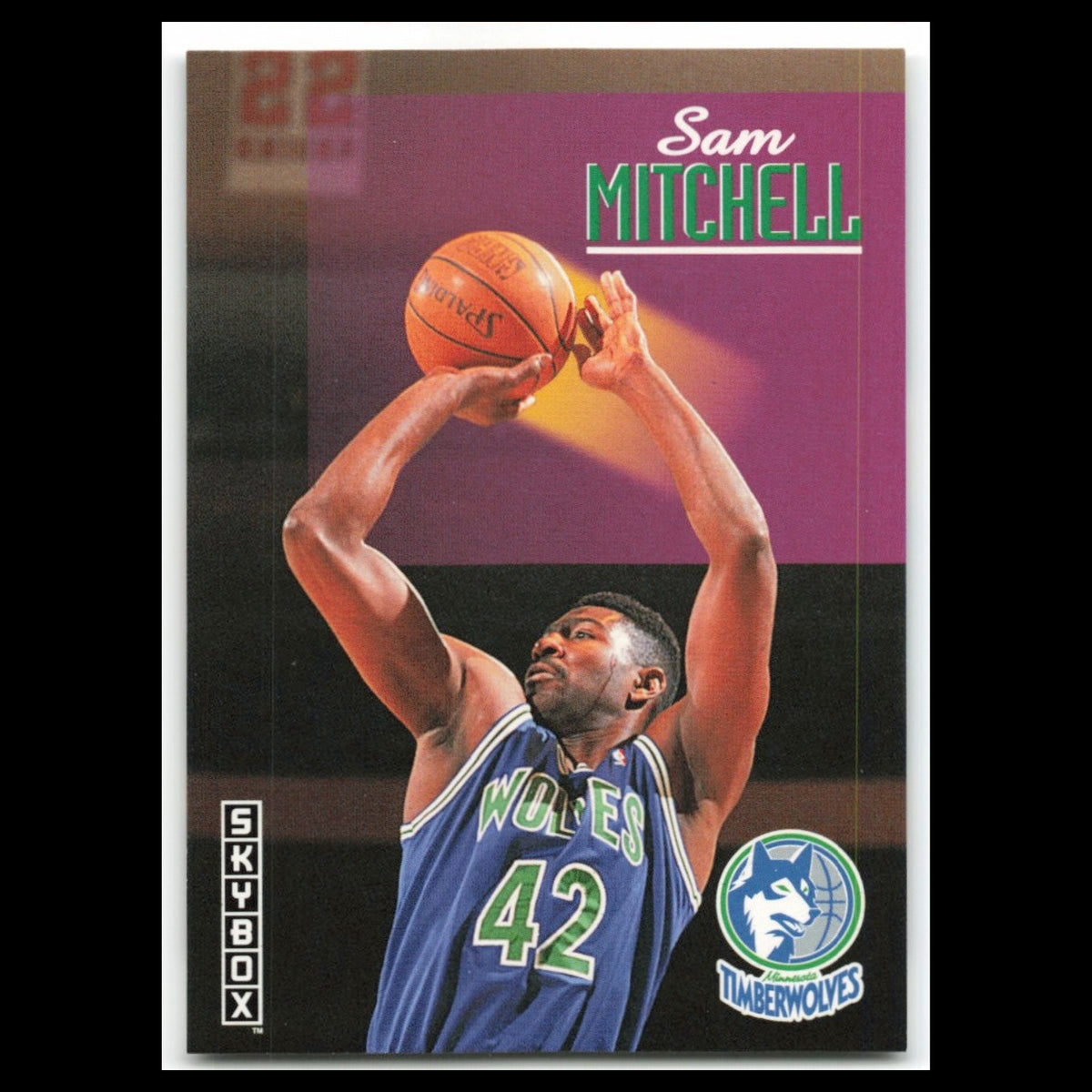 Sam Mitchell #146 1992 SkyBox Minnesota Timberwolves Basketball Card NBA NM