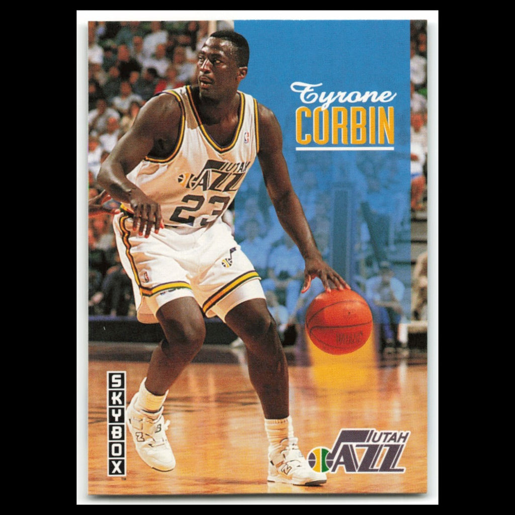 Tyrone Corbin #238 1992 SkyBox Utah Jazz Basketball Card NBA NM