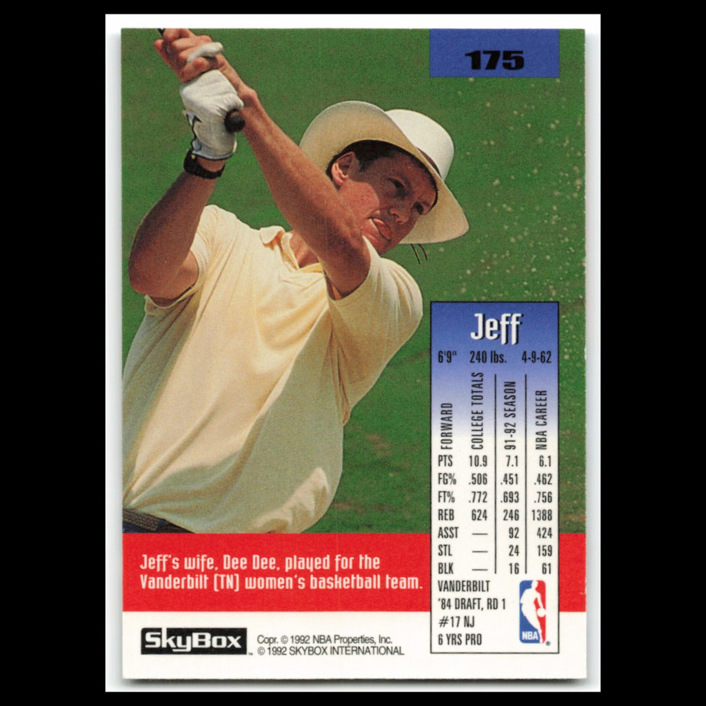 Jeff Turner #175 1992 SkyBox Orlando Magic Basketball Card NBA NM