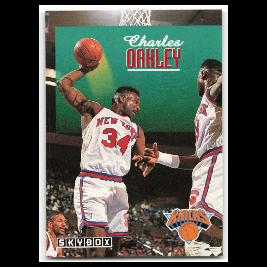Charles Oakley #166 1992 SkyBox New York Knicks Basketball Card NBA NM