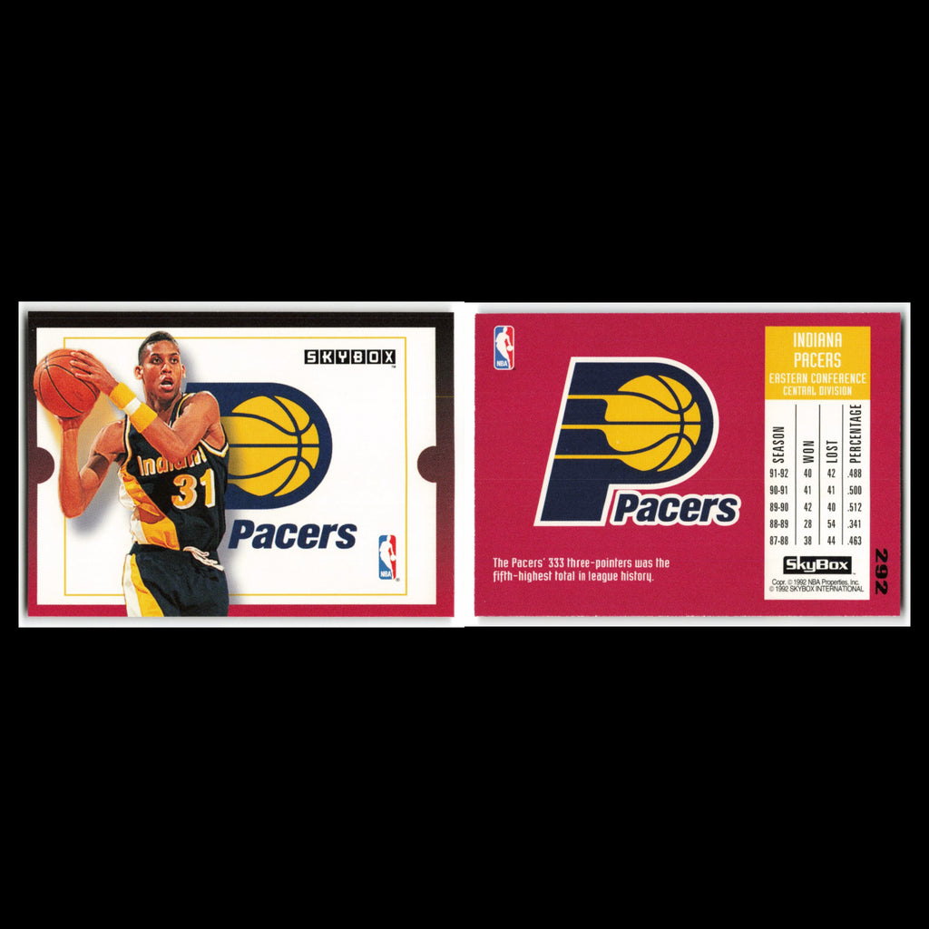 Reggie Miller #292 1992 SkyBox Indiana Pacers Basketball Card NBA NM