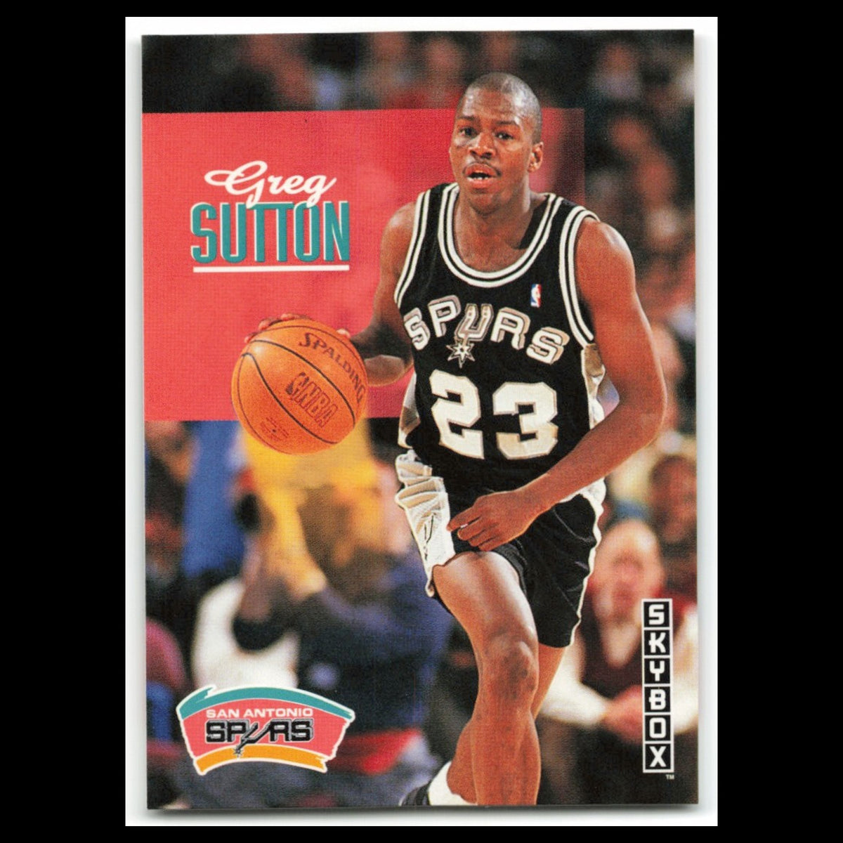 Greg Sutton #226 1992 SkyBox San Antonio Spurs Basketball Card NBA NM