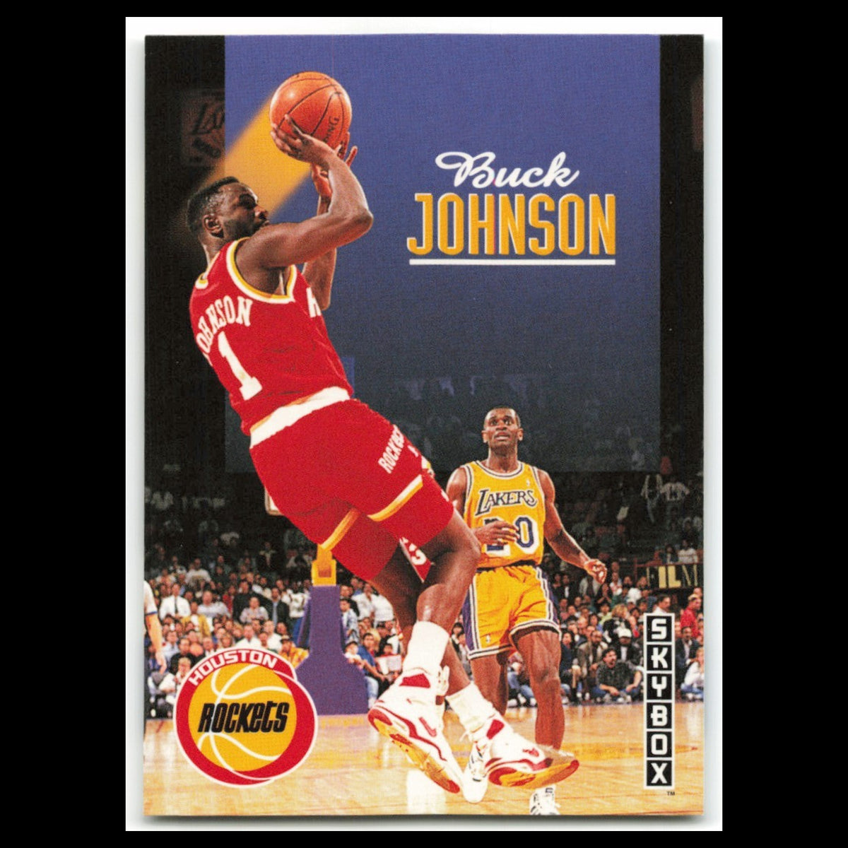 Buck Johnson #88 1992 SkyBox Houston Rockets Basketball Card NBA NM
