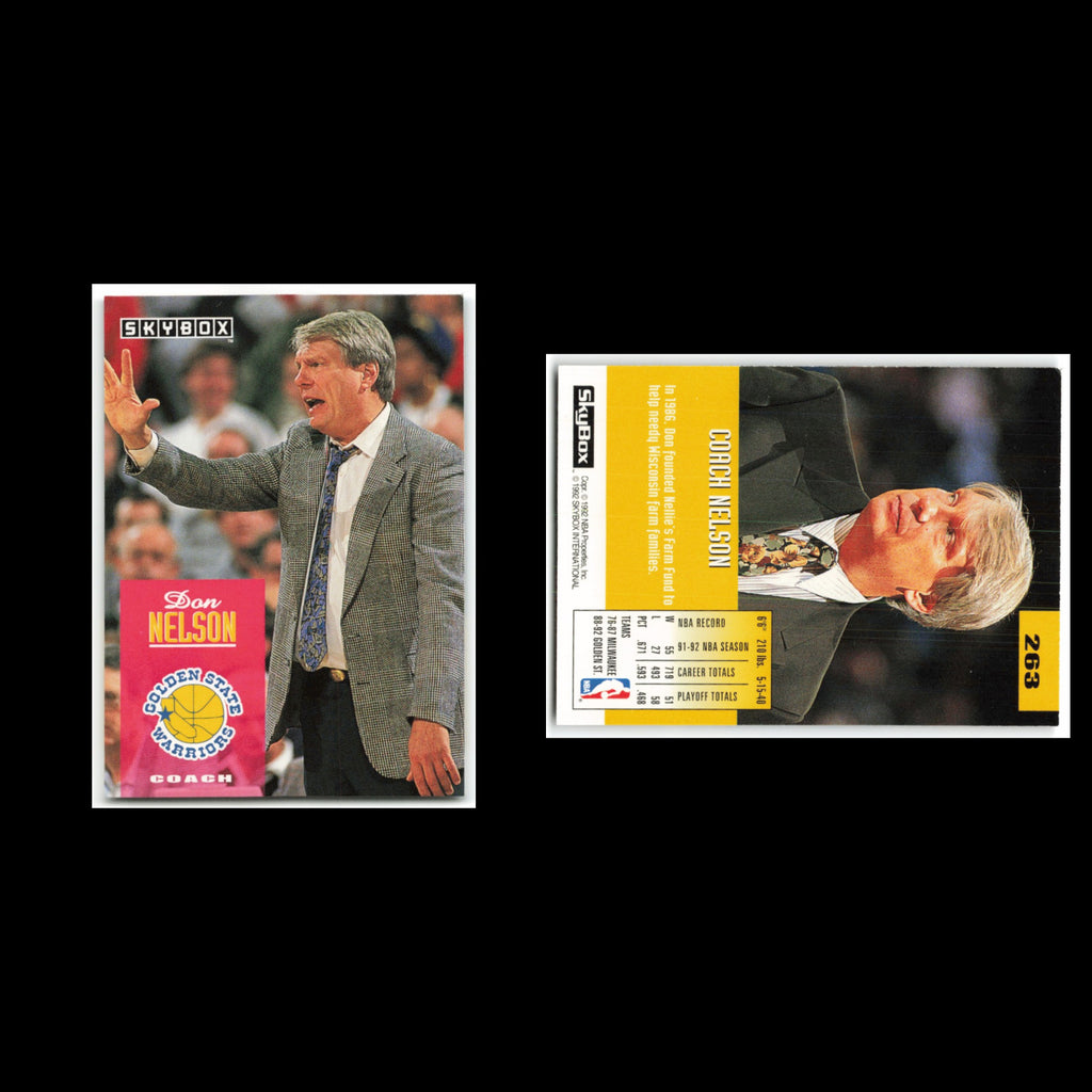 Don Nelson #263 1992 Skybox Golden State Warriors Basketball Card NBA NM