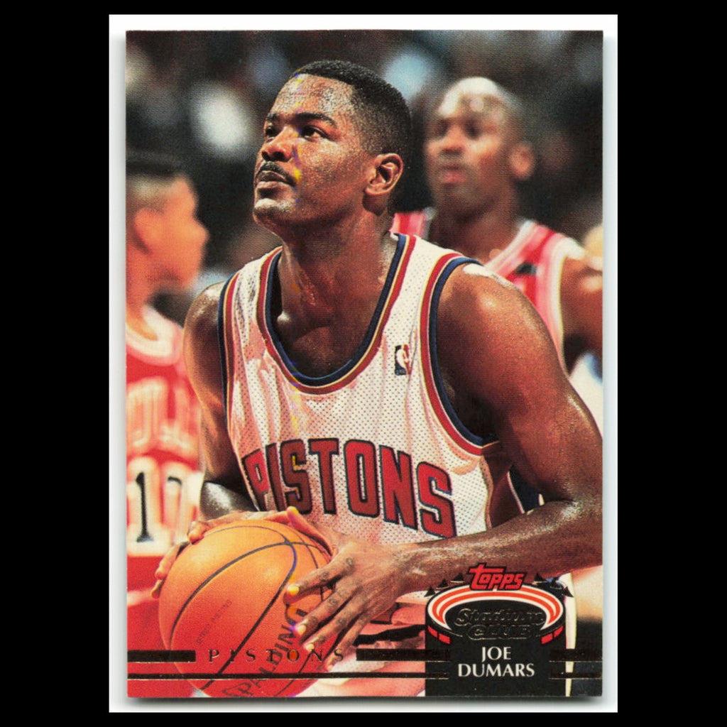 Joe Dumars #386 1992 Topps Stadium Club Detroit Pistons Basketball Card NBA NM