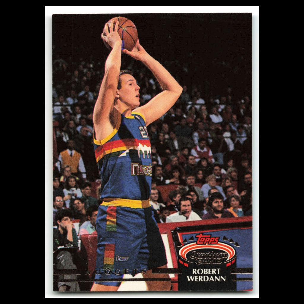 Robert Werdann Rookie #363 1992 Topps Stadium Club Denver Nuggets Basketball NBA