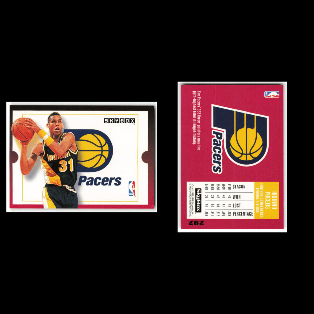 Reggie Miller #292 1992 SkyBox Indiana Pacers Basketball Card NBA NM
