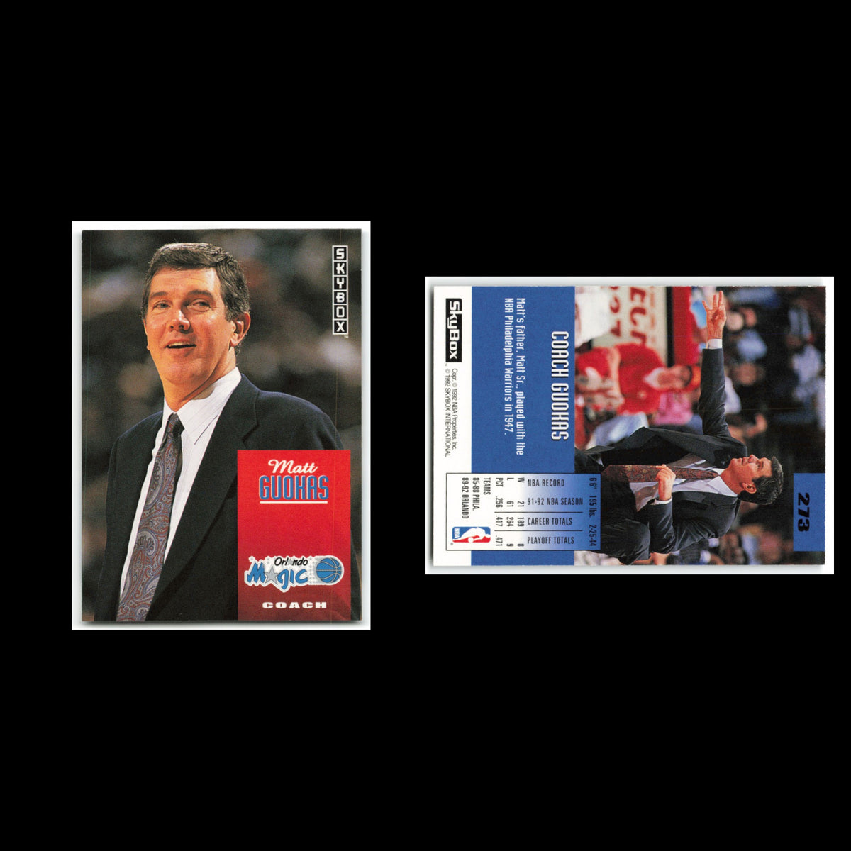 Matt Guokas #273 1992 Skybox Orlando Magic Basketball Card NBA NM
