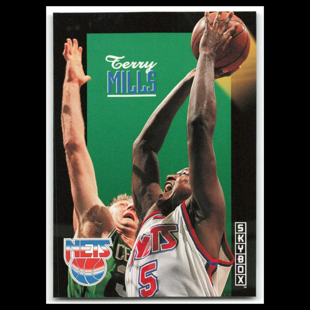 Terry Mills #157 1992 SkyBox New Jersey Nets Basketball Card NBA NM