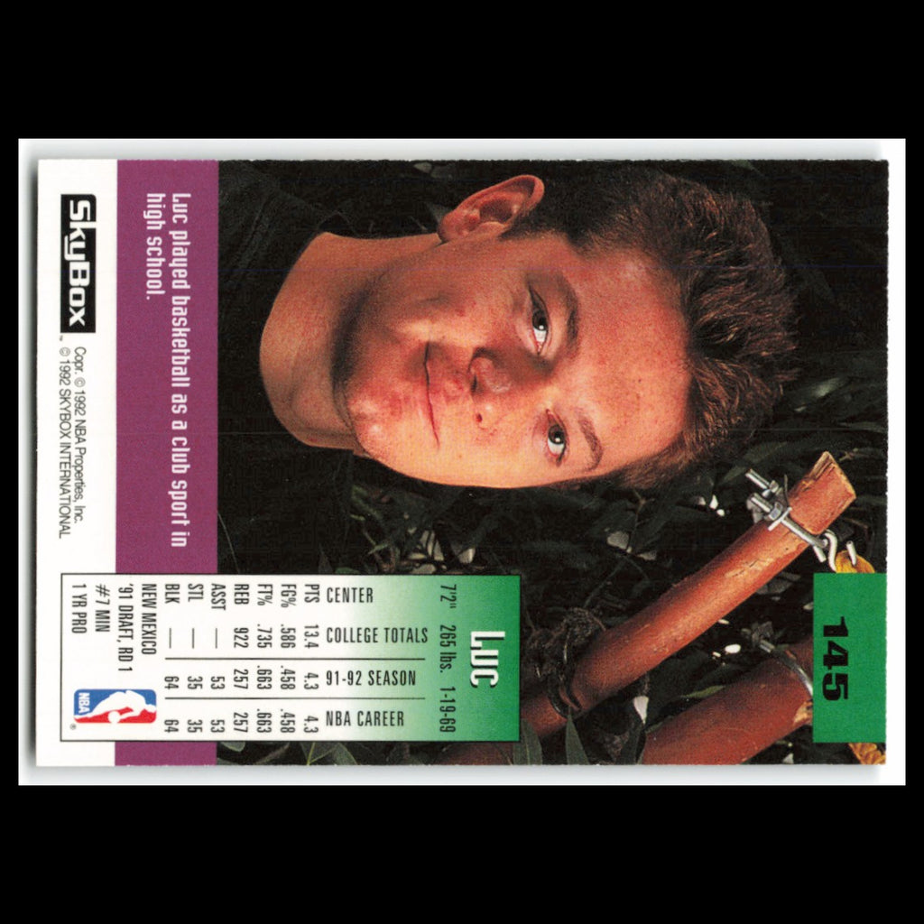 Luc Longley #145 1992 SkyBox Minnesota Timberwolves Basketball Card NBA NM