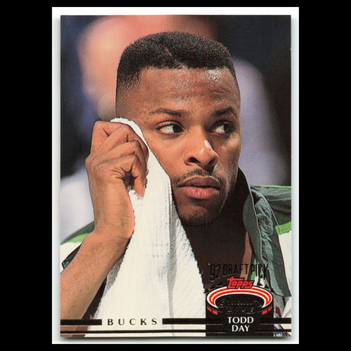 Todd Day Rookie #263 1992 Topps Stadium Club Milwaukee Bucks Basketball Card NBA