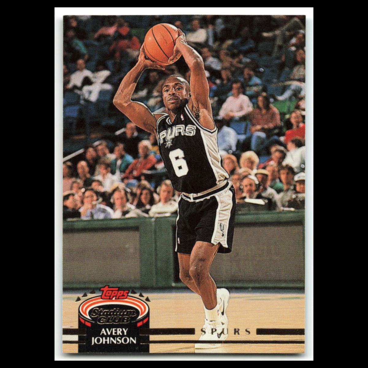 Avery Johnson #341 1992 Topps Stadium Club San Antonio Spurs Basketball Card NBA