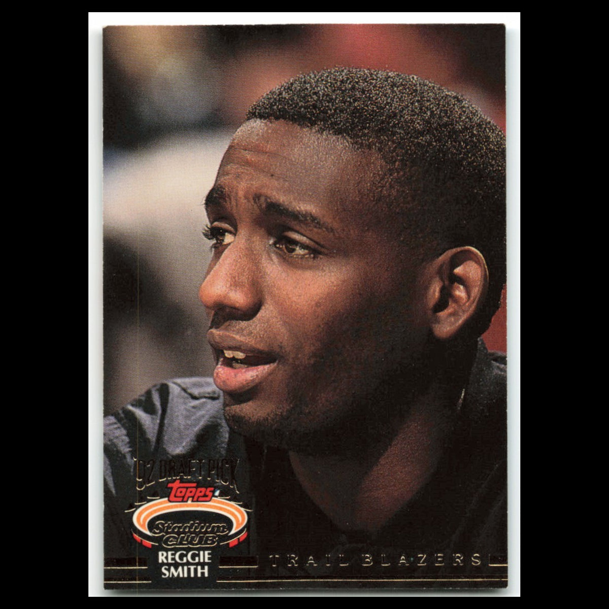 Reggie Smith Rookie #329 1992 Topps Stadium Club Portland Trail Blazers Card NBA