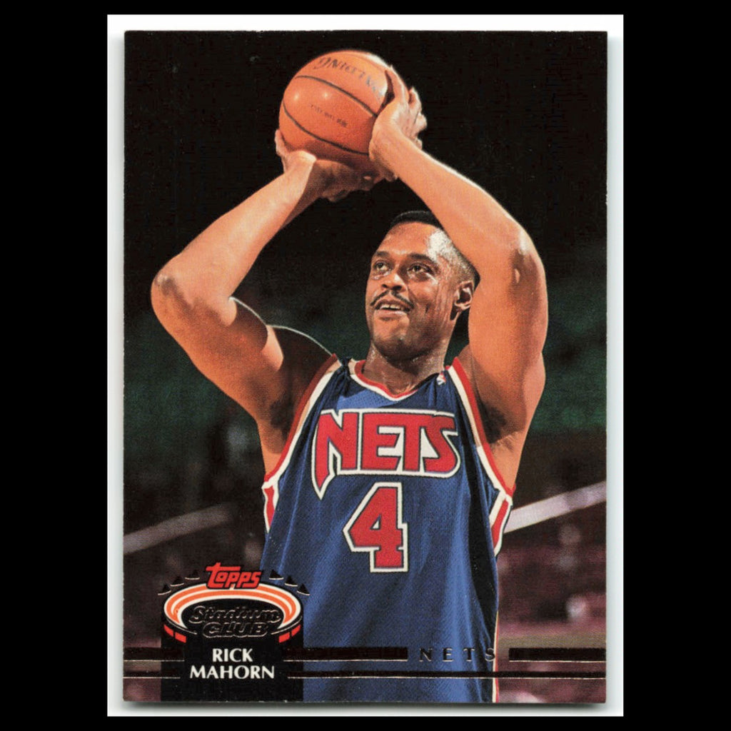 Rick Mahorn #324 1992 Topps Stadium Club New Jersey Nets Basketball Card NBA NM