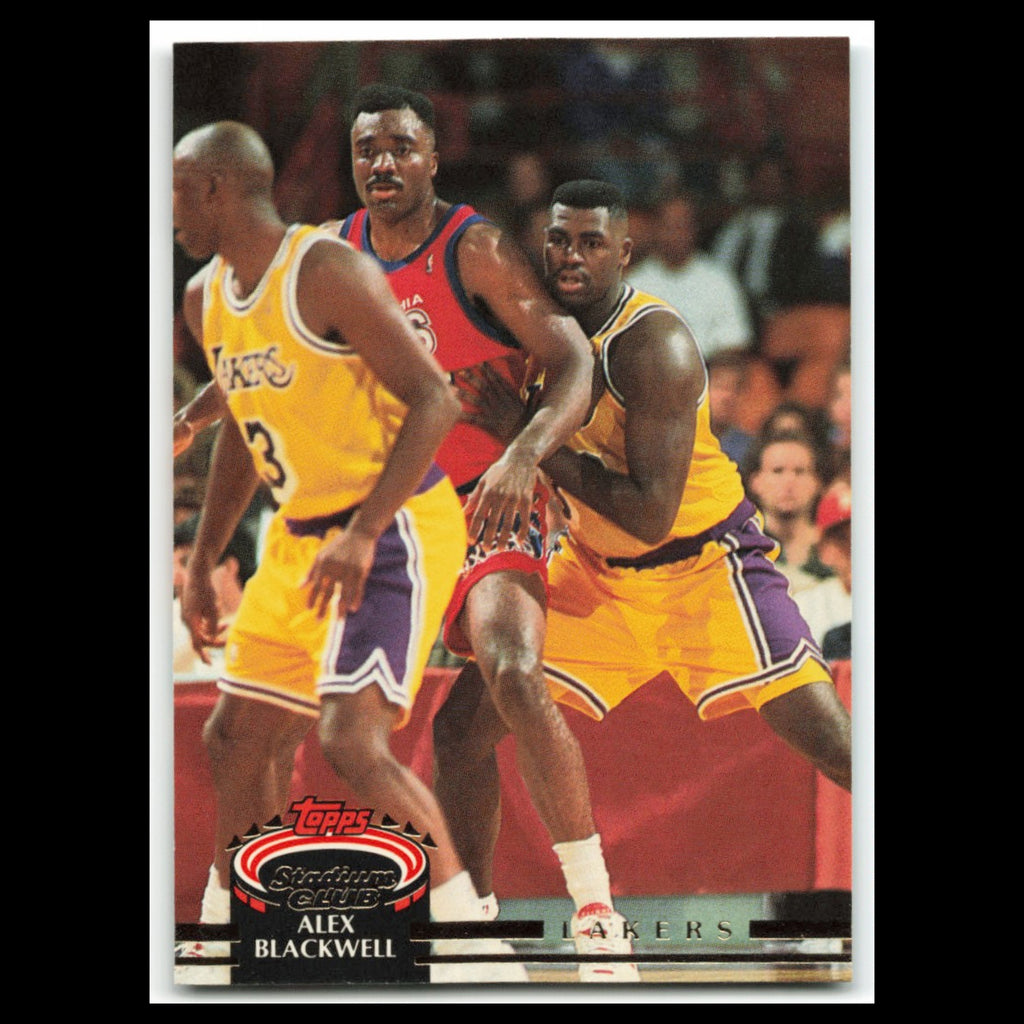 Alex Blackwell Rookie #281 1992 Topps Stadium Club Los Angeles Lakers Basketball