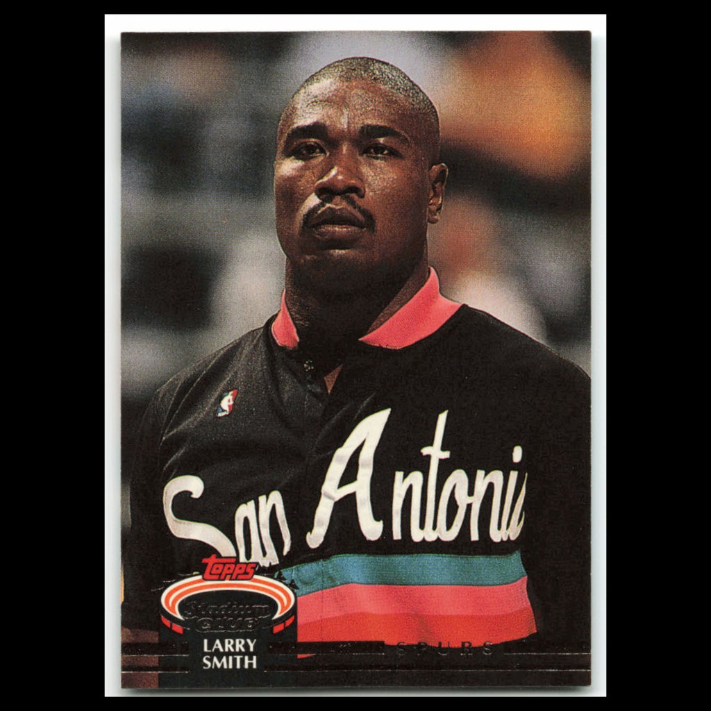 Larry Smith #385 1992 Topps Stadium Club San Antonio Spurs Basketball Card NBA