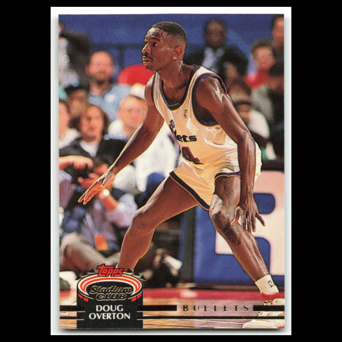 Doug Overton #396 1992 Topps Stadium Club Washington Bullets Basketball Card NBA