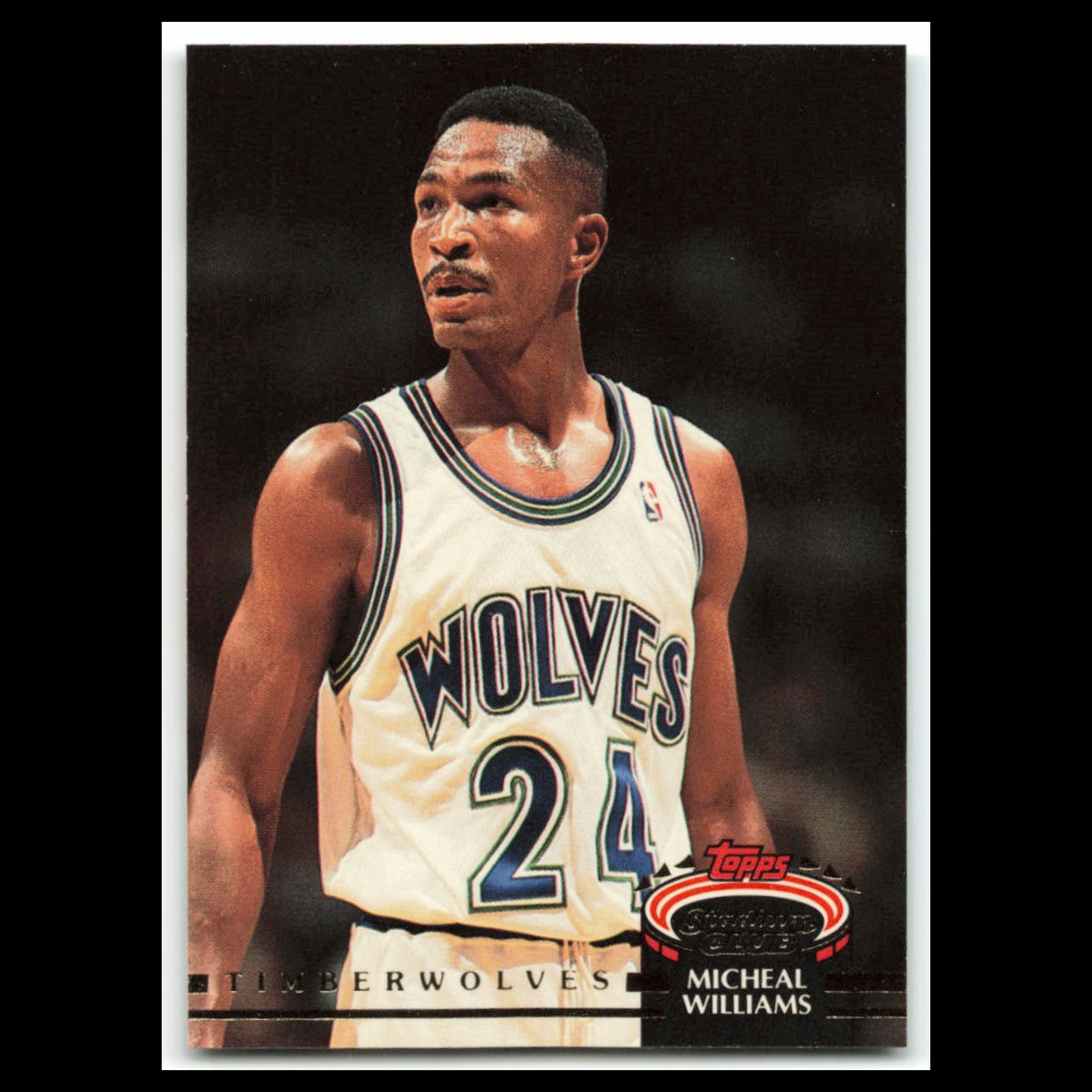 Micheal Williams #338 1992 Topps Stadium Club Minnesota Timberwolves Basketball