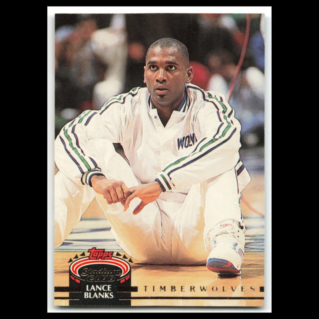 Lance Blanks #290 1992 Topps Stadium Club Minnesota Timberwolves Basketball Card